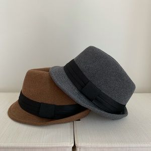 NWT Bundle Lot of 2 Francesca's Fedora Fall Hats